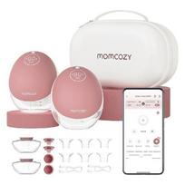 momcozy m9 - MOMCOZY M9 dvigubas nešiojamas belaidis pientraukis (Pilkas - Grey) - 4 nuotrauka