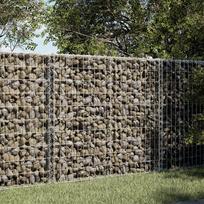 gabionai - vidaXL Gabiono krepšys su dangčiu, 100 x 50 x 100 cm, galvanizuota geležis - 2 nuotrauka