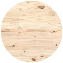 apvali pusies mediena - vidaXL Stalviršis, apvalus, 60 cm, pušies mediena (Pine) - 2 nuotrauka