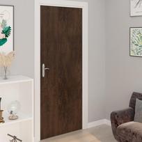 vidaXL Lipnios plėvelės durims, tamsi ąžuolo (Dark Oak), 210 x 90 cm, 4 vnt., PVC