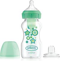 dr brown buteliukai placiu 270 - DR.BROWN'S pereinamasis buteliukas OPTIONS+ plačiu kakleliu, žalias, 270 ml - 2 nuotrauka