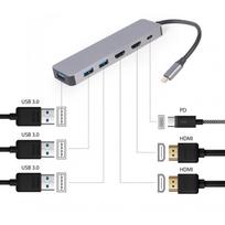 usb a to hdmi adapter - GEMBIRD I/O ADAPTER USB-C TO HDMI/USB3/3IN1 A-CM-COMBO3-03 - 1 nuotrauka