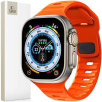 apple watch 10 apyranke - Tech-Protect IconBand Line Apple Watch 4/5/6/7/8/SE/Ultra 44/45/49mm Oranžinis (Orange) - 1 nuotrauka