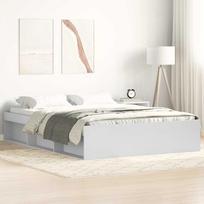 miegamo lovos 120 200 - vidaXL Lovos rėmas, baltas (White), 120x200 cm - 2 nuotrauka