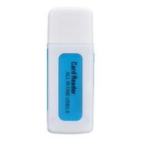 OEM Atminties kortelių skaitytuvas USB 2.0 Mėlynas (Blue)