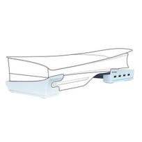 ps5 stand - Nacon PS5 Slim Horizontalus Stovas su USB-A Prievadu (White) - 2 nuotrauka