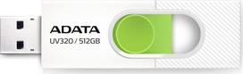 ADATA UV320 512GB USB 3.2 Gen1 Baltas/Žalias (White/Green)