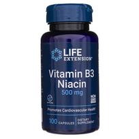 niacinas vitaminas b3 - Life Extension Vitaminas B3 (Niacinas) 500 mg - 100 kapsulių - 2 nuotrauka