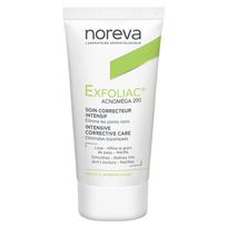 noreva - NOREVA Exfoliac Acnomega 200 intensyvus korekcinis kremas inkštirais užterštai odai, 30 ml - 1 nuotrauka