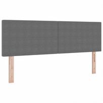 vidaXL Lovos galvūgalis Paprasto dizaino, šviesiai pilkas (Light Grey), 160 cm, aksominis audinys