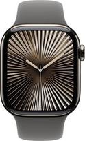 watch 42mm titanium - Apple Watch Series 10 GPS + Cellular 42mm Natural Titanium Case with Stone Grey Sport Band - S/M - 2 nuotrauka