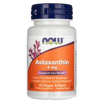 NOW Foods Astaksantinas 4 mg, 60 minkštųjų gelių