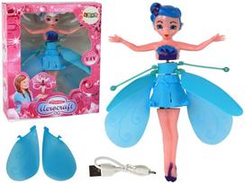 Lean Toys Skraidanti lėlė valdoma ranka, Mėlyna (Blue)
