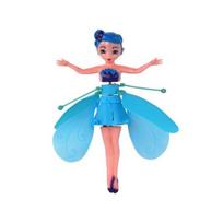 ranka valdomas - Lean Toys Skraidanti lėlė valdoma ranka, Mėlyna (Blue) - 2 nuotrauka