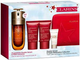 „Clarins“ dvigubas serumas ir „Super Restorative Collection“ odos serumas