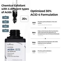 isntree bha - Isntree Hyper Acid4 30 seruminis odos serumas - 3 nuotrauka