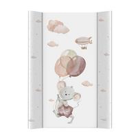 vystymo stalas - CebaBaby Vystymo lenta Basic Mouse, 70 cm x 50 cm, balta/rožinė/ruda - 2 nuotrauka