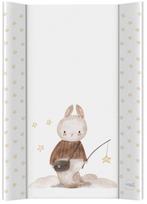 vystymo stalas - CebaBaby Vystymo lenta Basic Kiškis, 70 cm, ruda/balta (Brown/White) - 2 nuotrauka
