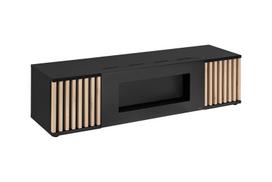 ermitazas stalai - Cameron TV staliukas RTV-K, juodas/rudas (Black/Brown) - 1 nuotrauka