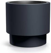 plastikiniai vazonai antracito spalvos - Plastikinis lauko vazonas Prosperplast Heos, antracito spalvos (Anthracite), 46,8 x 46,8 x 44 cm. - 2 nuotrauka