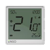 belaidis termostatas - Engo EONEBATW ZigBee belaidis termostatas, baltas (White) - 3 nuotrauka