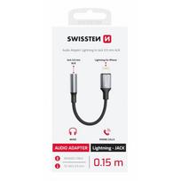 iphone laidas senukai - Swissten Lightning to 3.5mm AUX Audio Adapter Juodas (Black) - 2 nuotrauka