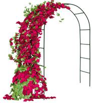 gelems - Gockowiak Metalinė sodo arka gėlėms DecorStar, juoda (Black) - 4 nuotrauka
