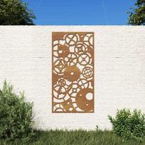 corten plienas - vidaXL Sodo sienos dekoracija : Size - 105x55 cm, Corten plienas (Corten steel) - 1 nuotrauka