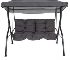 pagalve supynems - Pagalvėlė sūpynėms Patio Luna Kate H024-07IB, pilka (Gray), 130 x 92 cm - 4 nuotrauka