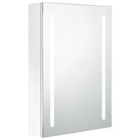 vonios spintele su apsvietimu led - vidaXL Veidrodinė vonios spintelė su LED apšvietimu, balta (White), 50 x 13 x 70 cm - 2 nuotrauka