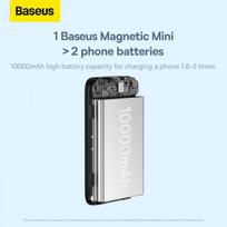 mini power bank - Baseus Magnetic Mini 10000mAh 20W (juoda) - 17 nuotrauka