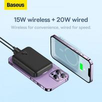 mini power bank - Baseus Magnetic Mini 10000mAh 20W (juoda) - 19 nuotrauka