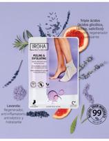koju kaukes - IROHA Exfoliating Lavender Foot Socks Profesionali kaukė pėdoms su levandomis - 5 nuotrauka