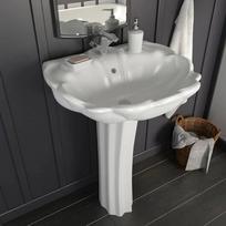 vidaXL Praustuvas su koja, baltas (White), 580x510x200 mm