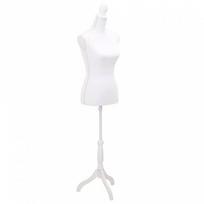 vidaXL Moteriškas siuvimo manekenas 12345, balta (White)
