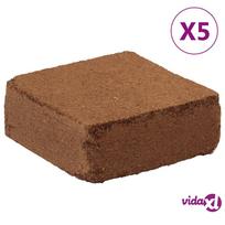vidaXL Kokoso pluošto blokai, 25 kg (5 vnt. po 5 kg)