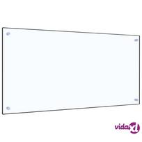 vidaXL Virtuvės sienelė, skaidri, 100x50 cm, grūdintas stiklas