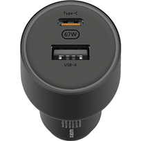 ikroviklis 67w - Xiaomi USB + USB-C, USB/USB-C, juoda - 2 nuotrauka