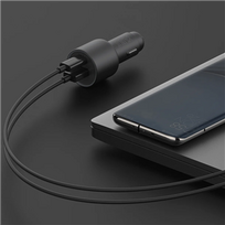 ikroviklis 67w - Xiaomi USB + USB-C, USB/USB-C, juoda - 3 nuotrauka