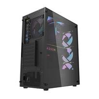 darkflash korpusas - Darkflash DK352 Plus Black (Juodas) - 3 nuotrauka