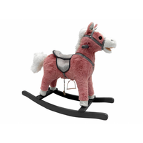 zaidimu konsole sup - Supamas arkliukas su garsais Lean Toys 74 cm rožiniai tonai - 2 nuotrauka