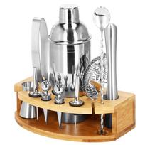 kokteiliu rinkinys - Kokteilių gaminimo rinkinys Springos KI0012, sidabrinis (Silver), 12 vnt. - 2 nuotrauka