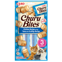 10 30g - Inaba Churu Cat Bites Chicken Tuna Scallop skanėstas katėms 30 g - 3 nuotrauka
