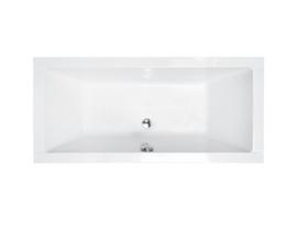 akrilines vonios 165 - Vonia Besco Quadro Slim, 165x75 cm, stačiakampis - 2 nuotrauka