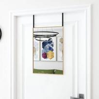 vidaXL Veidrodis ant durų, auksinis, 40 cm x 60 cm, stiklas ir aliuminis