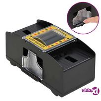 automatinis maisytuvas - vidaXL Automatinis kortų maišytuvas Juodas (Black), 2 kaladėms - 2 nuotrauka