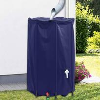 pvc talpos - vidaXL Vandens talpa sulankstoma su čiaupu, 500 l, mėlyna (Blue) - 1 nuotrauka