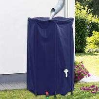 pvc talpos - vidaXL Vandens talpa sulankstoma su čiaupu, 500 l, mėlyna (Blue) - 3 nuotrauka