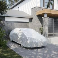 vidaXL Automobilio uždangalas sedanams, sidabrinis (Silver), XXL dydžio
