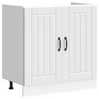 virtuvines spinteles kriaukle - vidaXL Kriauklės pagrindo spintelė Lucca, balta (White) - 1 nuotrauka